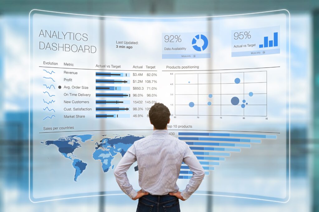 Visual representation of Big Data Analytics Dashboard